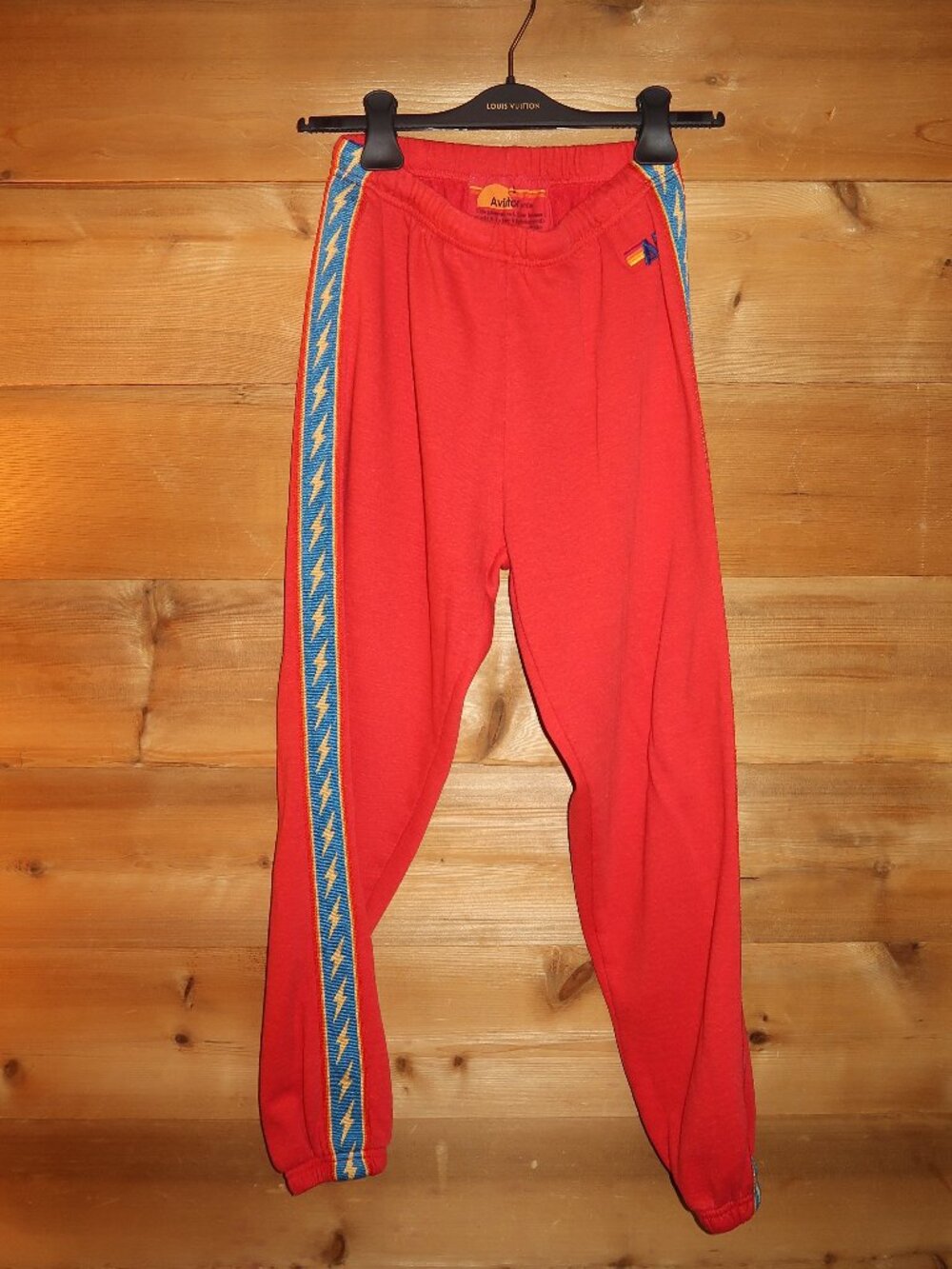 Aviator Nation Bolt Sweatpants in Red